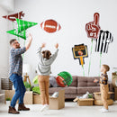 Gatherfun Football Shaped Foil Balloons, 8 Count, Touchdown Balloons for Football Game Tailgate Party Decorations | football 1 set — 7