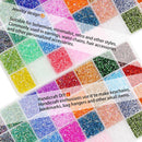 EuTengHao 19200Pcs Tube Beads Kit 3mm Glass Bugle Seed Beads for Jewelry Making Embroidery & Home Decor (32 Vibrant… — 7