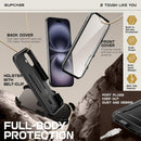 SUPCASE for iPhone 16 Plus Case with Screen Protector & Kickstand, Black — 6