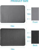 Dish Drying Mat for Kitchen Counter, 12"x19" Pad with Rubber Backed (Grey) — 7