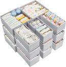 Vtopmart 18 Pack Baby Clothes Organizer, Foldable Fabric Drawer Bins — 1