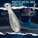 NINEMAX Metal Travel Shoe Horn 7.5 Inch | Silver 1-Pack — 2