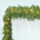 Lvydec Lighted Christmas Pine Garland Decoration, 6ft Artificial Cedar Cypress Christmas Greenery Garland with Lights for Holiday Mantel Fireplace Table Centerpiece — 2