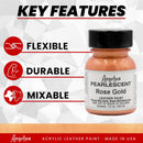 Angelus 1 oz Leather Paint, 1 Fl Oz (Pack of 1), Rose Gold — 2