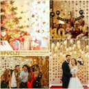 6PCS Gold Star Garland Decorations - 78 Feet Double Side Hanging Stars Decorations for Ceiling, Paper Star Garland Gold Star Streamers for Birthday Wedding Engagement Homecoming Classroom Party — 4