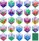 Brain Teaser Puzzle Cubes Party Favors for ADHD Autism Kids Adults 24 Pack Fidget Toy Set Gifts Mini Games Stress Relief Stocking Stuffers Bulk Goodie Bag Filler Treasure Box Classroom Prizes School — 1