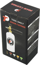 Tool Daily Foam Cannon with 1/4 Inch Quick Connector, 1 Liter, 5 Pressure Washer Nozzle Tips — 6