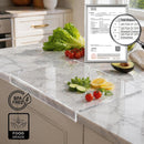 SWSKR Clear Acrylic Cutting Board with Counter Lip,1pcs Clear - 17''x13'' — 7