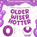 Fulmoon Older Wiser Hotter Banner Birthday sign,Purple — 3