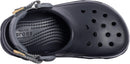 Crocs Unisex-Child All Terrain Clogs with Adjustable Heel Strap, Black/Black, 1 Little Kid — 6