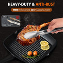 Hotec Tongs for Cooking Stainless Steel Kitchen Tongs Set of 2-9" and 12" — 8