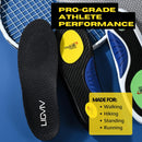 Carbon Fiber Insoles with Arch Support, Plantar Fasciitis Insoles, Breathable Slip-Resistant Top, Orthotic Pain Relief Inserts for Walking and Standing (US Men 5.5-6.5, Women 7.5-8.5) — 6
