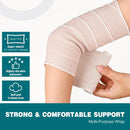 AZEN Premium 15 Pack Elastic Bandage Wrap 4 Inch, Compression Wrap Bandage for Legs, Lymphedema Wraps for Legs, Ankle, Knee, Tummy, Body, Latex-Free - D-15p — 3