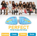 Footlogics Fun Kids Orthotic Shoe Insoles with Arch Support for Children’s Heel Pain (Sever’s Disease), Growing Pains, Flat Feet - Children’s, Pair (Toddler 8-10, 3/4 Length - Blue) — 5