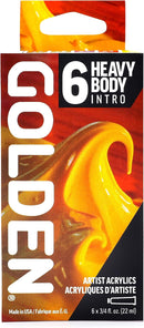 GOLDEN Heavy Body Acrylics Intro Set, 6 x 22 ml Tubes — 4