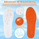 Insoles for Kids Youth – 4D Cloud Insoles for Men & Women Arch Support Shock Absorption Relieve Foot Shock Absorption (2 Pair,Orange, 6.5Y-7Y) — 2
