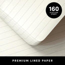 PAPERAGE Lined Journal Notebook, Hardcover Journal for Women & Men, 160 Pages, (5.6 in x 8 in), College Ruled Journaling Notebook for Work, School Supplies & Note Taking, (Blush) | A. Lined — 4