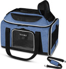 Petskd Top-Expandable Small Pet Carrier 17"x11"x9.5" Airline Approved