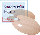 Mr. Pen- Wooden Paint Palette, 2 Pack, Artist Palette, Painting Palette — 2