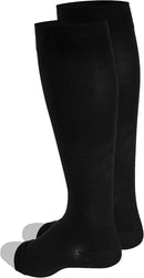Truform 20-30 mmHg Compression Stockings for Men and Women, Knee High Length, Open Toe | Black | Small (1 Pair) | Microfiber Knit — 7