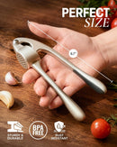 Zulay Kitchen Premium Garlic Press Set - Rust Proof Professional Garlic Mincer Tool - Easy-Squeeze, Easy-Clean with… — 2