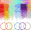 120 Colors 4mm Seed Beads Bracelet Making Kit,13000pcs 5 Types Small Beads — 8
