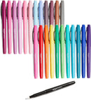 Amazon Basics Felt Tip Marker Pens, Assorted Colors, No-Fray Felt Tip, Smear-Proof, for Writing, Drawing, Journaling and Note Taking, 24-Pack | 1 Count (Pack of 24) — 1