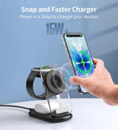 Mukiya 3 in 1 Magnetic Wireless Charging Station for Apple Devices photo 4