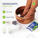 14oz Tea Tree Oil Foot Soak with Epsom Salt and Mint by Truremedy Naturals - Foot Soaking Salts for Dry and Tired Feet - Gently Exfoliates and Refreshes Feet for Soft, Supple Skin — 4