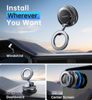 Coolpow【Newest Vacuum Magnetic Phone Holder for Car Phone Holder Mount【Movable Vacuum Suction】Magsafe Car Mount Cell Phone Holders for Your Car Accessories for Women Men for iPhone 17 16-Carbon Fiber photo 2