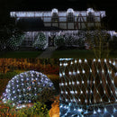 WATERGLIDE Outdoor Christmas Net Lights, 12FT x 5FT 360 LED Mesh String Light with 8 Lighting Modes, Connectable Waterproof Lights for Garden Tree Bushes, Holiday Wedding Party Decorations, White — 2