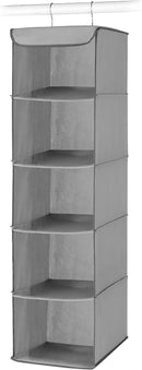 Whitmor 5 Section Closet Organizer - Hanging Shelves with Sturdy Metal Frame — 6