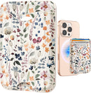 Shorogyt Compatible with Magsafe Wallet for Women, Watercolor Flower photo 1