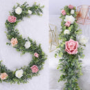 DearHouse Faux Eucalyptus Garland Plant, 2 Pack Artificial Vines Hanging Eucalyptus Leaves Greenery Garland for Wedding Backdrop Arch Wall Decor, 6 Feet/pcs UV Protected Indoor Outdoor — 4
