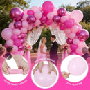 Pink Balloons Metallic, 60Pcs 12Inch Hot Pink Latex Balloon and Dark Magenta Balloons for Birthday Baby Shower Princess Party Decorations — 5