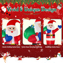 B&D 12FT Giant Christmas Inflatables Santa Claus Outdoor Decorations Built-in LED Lights, Christmas Blow Up Santa Yard Decorations with Gift Bag Inflatable Xmas Decorations for Yard Garden Lawn — 4