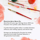 Princeton Heritage, Series 4050, Synthetic Sable Paint Brush for Watercolor, Round, 1 | Size 1 | Scarlet — 6