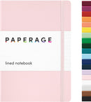 PAPERAGE Lined Journal Notebook, Hardcover Journal for Women & Men, 160 Pages, (5.6 in x 8 in), College Ruled Journaling Notebook for Work, School Supplies & Note Taking, (Blush) | A. Lined — 1