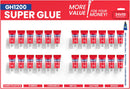 1 Gram (Pack of 24) Single Use Super Glue All Purpose - Superglue - Ca Glue Thick & Strong Adhesive for DIY Craft,… — 1
