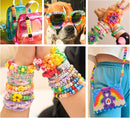 5 Boxes Bracelet Making Kit Pony Beads, 96 Colors Kandi Beads for Bracelets — 8