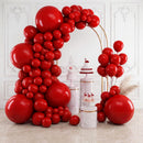 RUBFAC Ruby Red Balloon Arch Kit 154pcs Crimson Balloons Different Sizes — 1