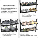 BUKFEN 6-Tier Adjustable Metal Shoe Rack, Over Door & Wall Mount Organizer — 7