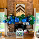 Navy Blue Dark Blue Green White Latex Balloons 12 Inch | 30PC — 4