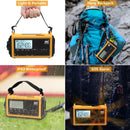 Raynic Emergency Radio, 5000mAh/18500mWh Weather Radio, Solar Hand Crank Radio with AM/FM/SW/NOAA Alert, Cell Phone Charger, Headphone Jack, Flashlight and SOS Siren — 5