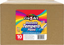 Cra-Z-Art Washable Tempera Paint Bulk Pack 10ct, Assorted Colors 8oz each bottle | Original — 2