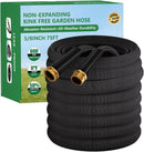 Garden Hose 75FT, Non-Expanding Water Hose Ultra Lightweight | Black — 1