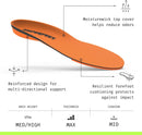 Superfeet All-Purpose High Impact Support Insoles (Orange) for Active Lifestyle with High Arch Support - Men 9.5-11 / Women 10.5-12 — 3