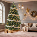 DWVO 6FT Pre-Lit Artificial Christmas Tree Green 1000 Tips 250 LED Lights — 7