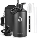 RAYMYLO One Gallon Water Bottle Insulated 128 oz, Stainless Steel — 1