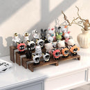2 Set Wooden Tiered Risers Display Stands for Vendor Events,Stackable Wood Cupcake Display Stand,Farmhouse Decor Wood Dessert Table Display Set,Vendor Booth Display Items,Food Display Risers for Party | 2 PACK | Dark Brown — 5